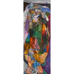 Farrukh Shahab, 16 x 48 inches, Oil on Canvas, Figurative Painting, AC-FS-072